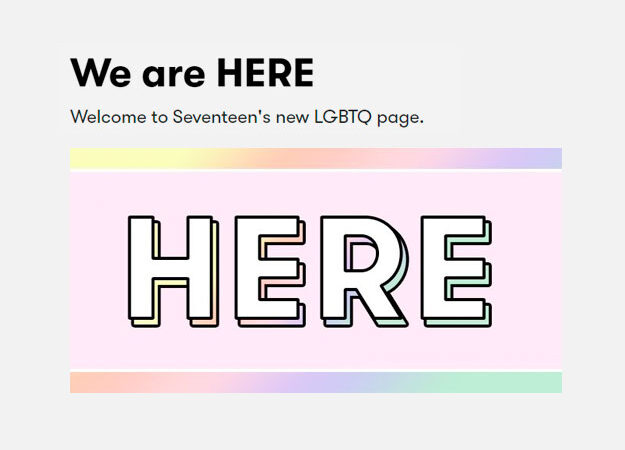 Подростковый журнал Seventeen запустил ЛГБТ-платформу