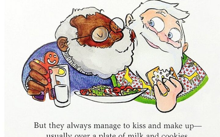 В США вышла детская книга о гей-браке Санта-Клауса