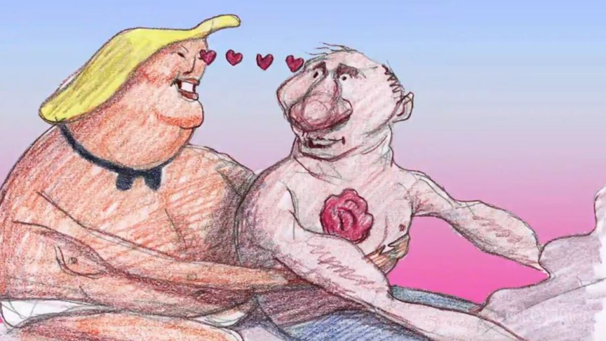 В США вышел мультфильм о гей-романе Путина и Трампа