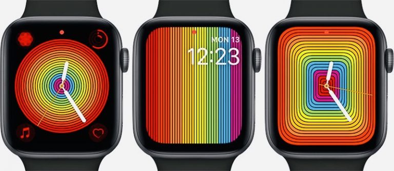 Apple обновила радужный циферблат в watchOS 5.2.1