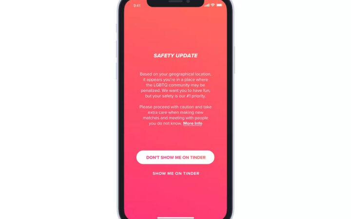 Tinder будет предупреждать туристов, в каких странах опасно искать однополый секс