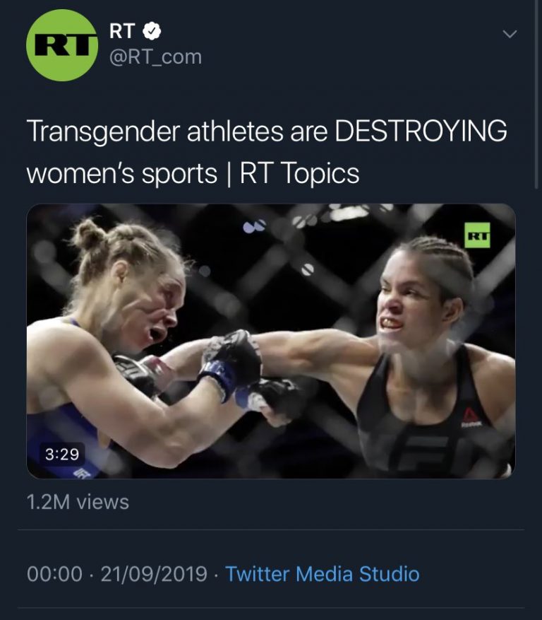 Российский телеканал по ошибке назвал трансгендером чемпиона UFC, а затем извинился