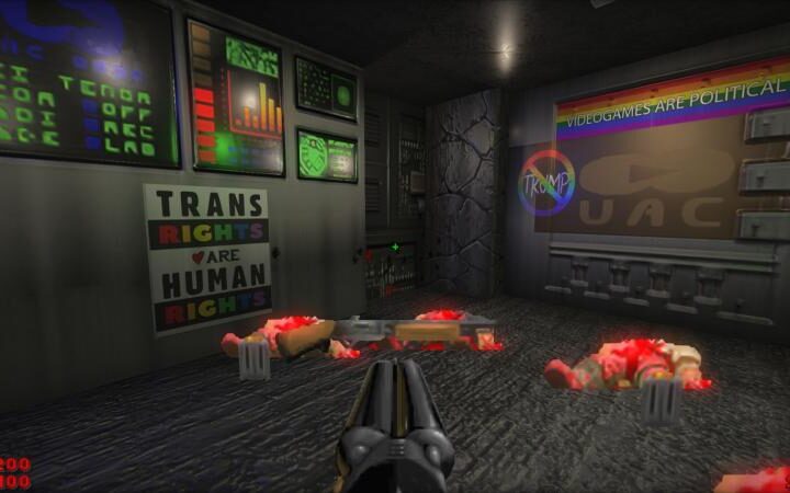 Моддер добавил в Doom ЛГБТ-плакаты, но только разозлил представителей ЛГБТ