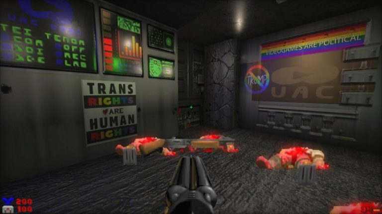 Моддер добавил в Doom ЛГБТ-плакаты, но только разозлил представителей ЛГБТ