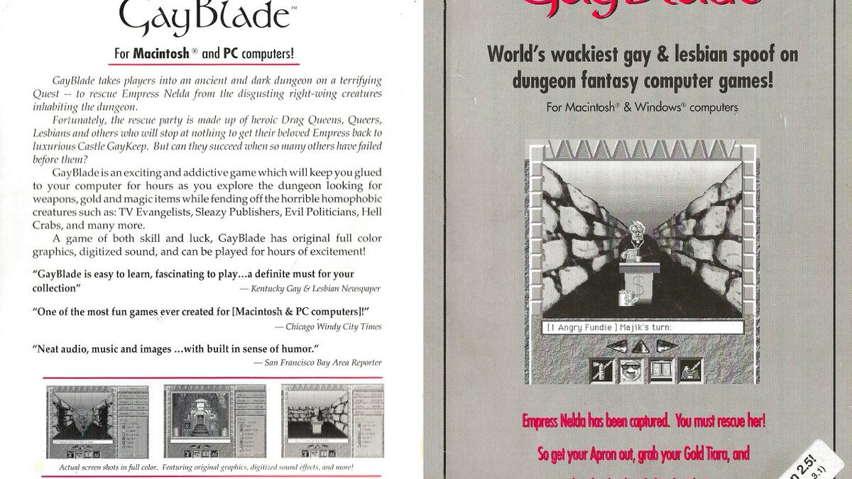 Провокационная ролевая игра GayBlade появилась в сети