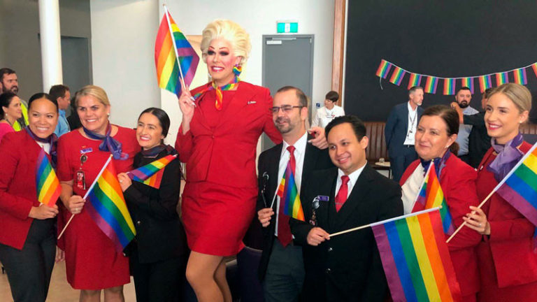 Авиакомпания Virgin Australia запускает Прайд-рейс из Брисбена в Сидней
