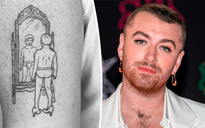 Сэм Смит обзавелся новой татуировкой с мальчиком на каблуках