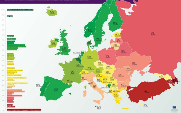 Радужный индекс от ILGA Europe