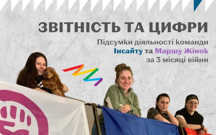 Підсумкамки діяльності команди Інсайту та Маршу Жінок за 3 місяці війни