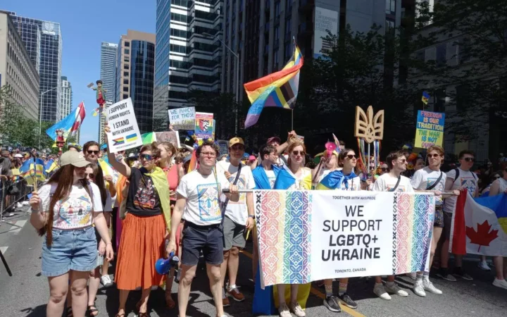 Українська колона КиївПрайд на TorontoPride-2023