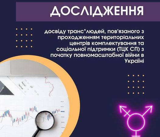 Дослідження досвіду транс*людей пов’язаного зі зверненням до та проходженням ТЦК СП з початку повномасштабної війни в України