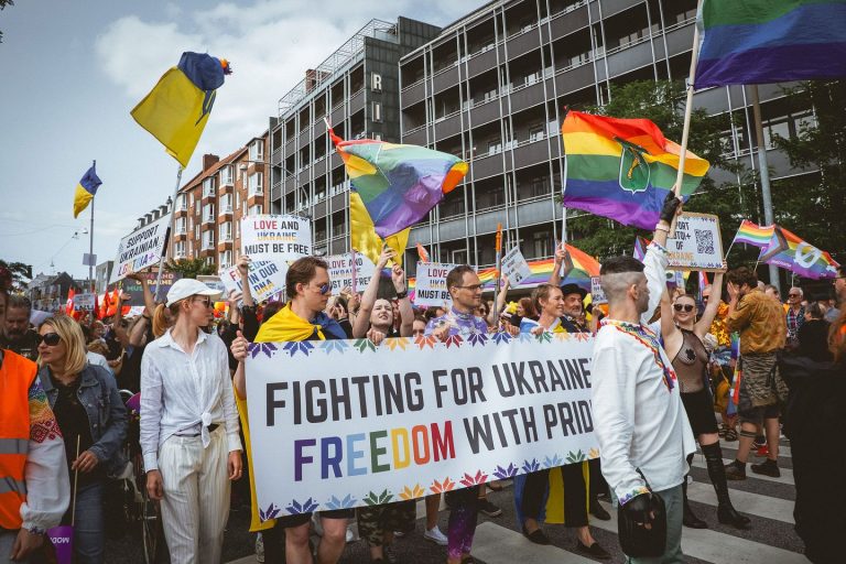 Українська колона на Копенгаген Прайді
