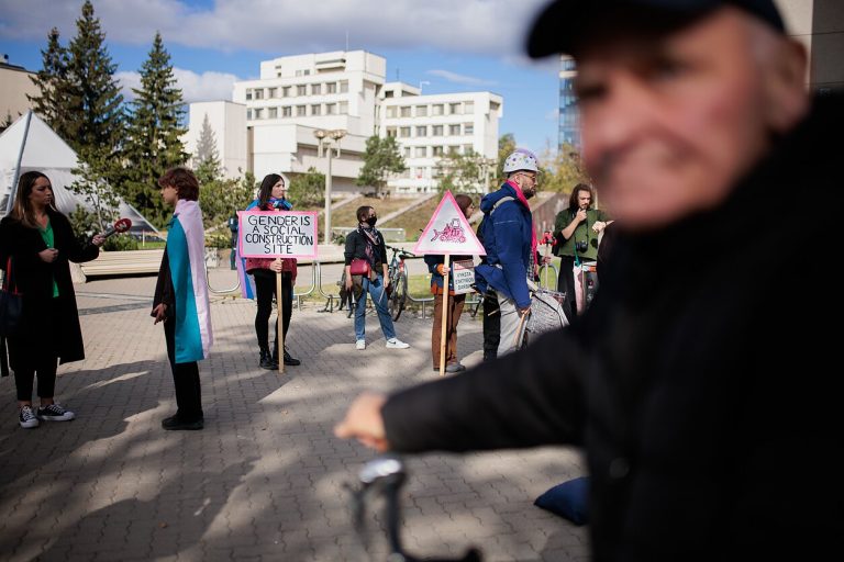 Біля будівлі Сейму Литви представники ЛГБТ-спільноти вимагали легалізації одностатевих партнерств