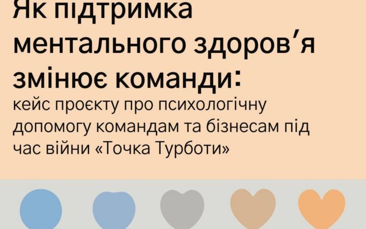 Як підтримка ментального здоровʼя змінює команди: кейс проєкту про психологічну допомогу командам та бізнесам під час війни