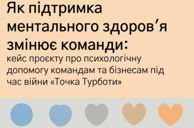Як підтримка ментального здоровʼя змінює команди: кейс проєкту про психологічну допомогу командам та бізнесам під час війни