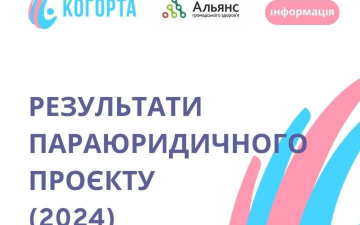 Результати проєкту “Захист прав трансґендерних людей України за допомогою рівних параюристів”