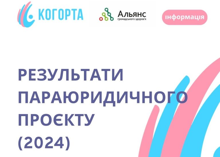 Результати проєкту “Захист прав трансґендерних людей України за допомогою рівних параюристів”