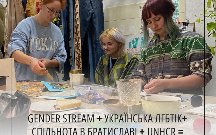 Gender Stream + українська ЛГБТІК+ спільнота в Братиславі + Refugees = різдвяний воркшоп