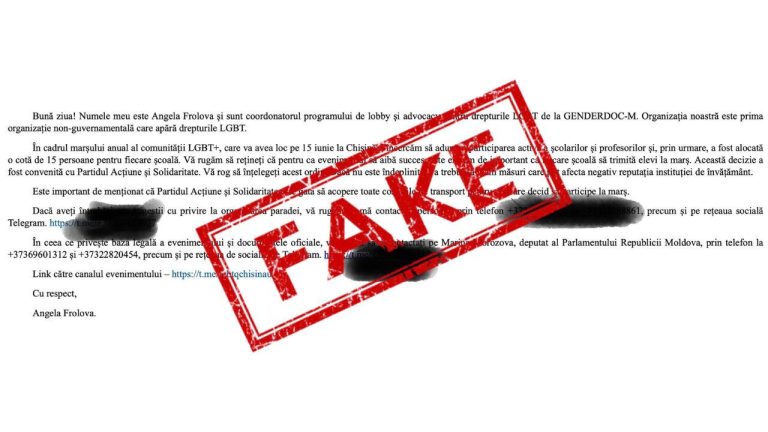 Учні стали об’єктом фейків про Moldova Pride. Влада та Genderdoc-M спростовують