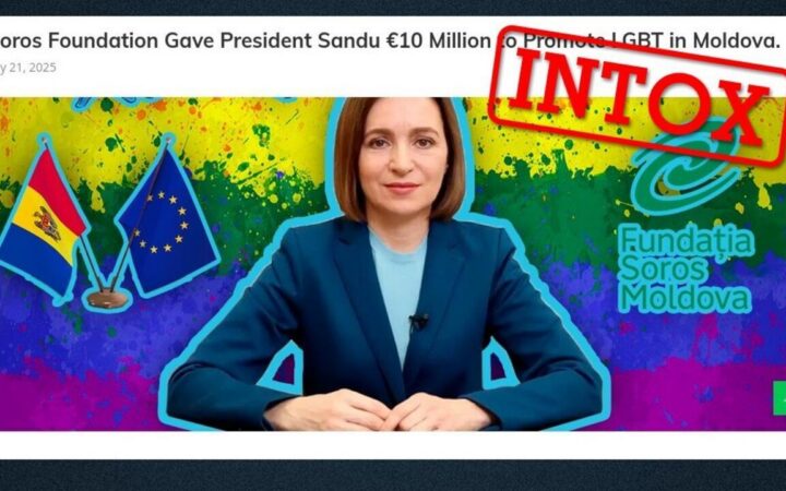 10 мільйонів євро, обіцяних Соросом Молдові на права ЛГБТ? Дезінформація проросійських сил