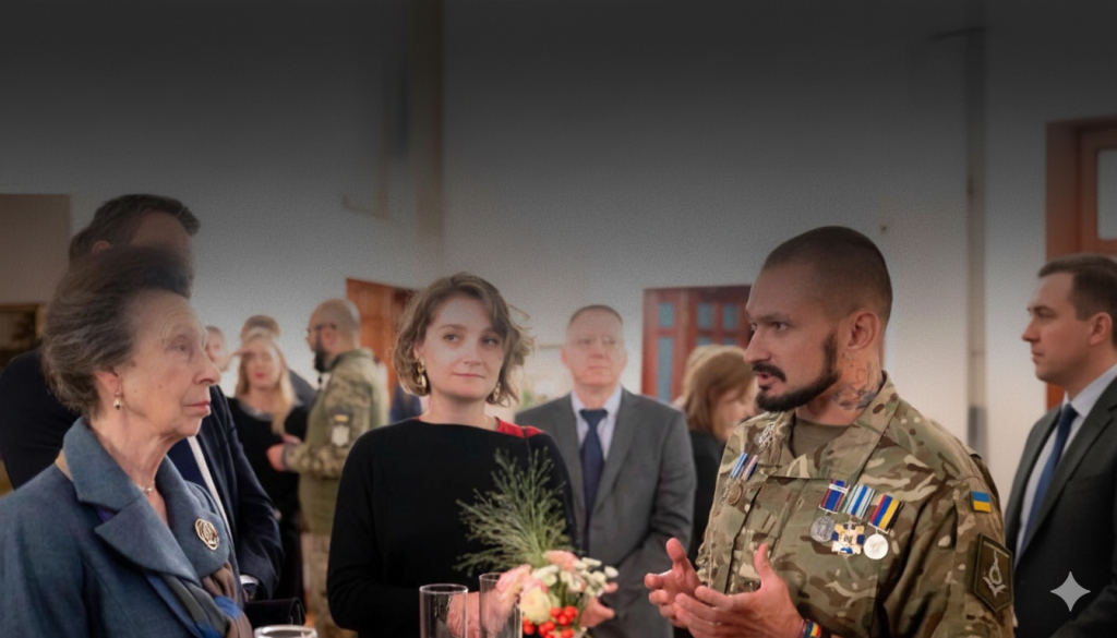Принцеса Анна зустрілася з українськими ветеранами, серед яких — представник ЛГБТ+ спільноти Віктор Пилипенко