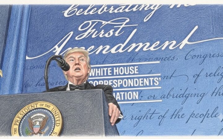 Трамп використав вечерю кореспондентів Білого дому для гомофобних натяків, трансфобних насмішок і нападок на журналістів