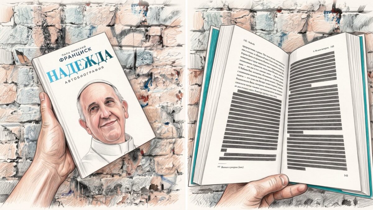 На Росії зацензурували автобіографію Папи Франциска: з книги прибрали слова про ЛГБТК+ людей і благословення одностатевих пар
