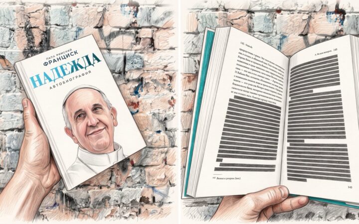 На Росії зацензурували автобіографію Папи Франциска: з книги прибрали слова про ЛГБТК+ людей і благословення одностатевих пар