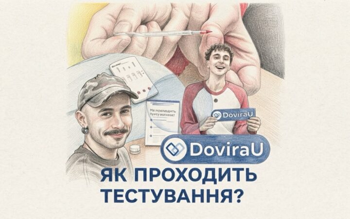 DoviraU показав, як проходить тестування після ризикованого сексуального контакту