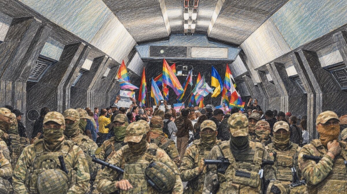 «ХарківПрайд» провів марш у метро: учасники вимагали рівних прав і цивільних партнерств