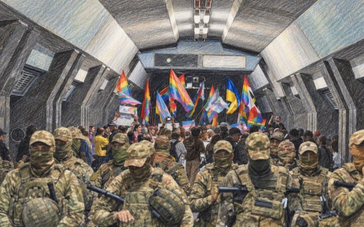 «ХарківПрайд» провів марш у метро: учасники вимагали рівних прав і цивільних партнерств